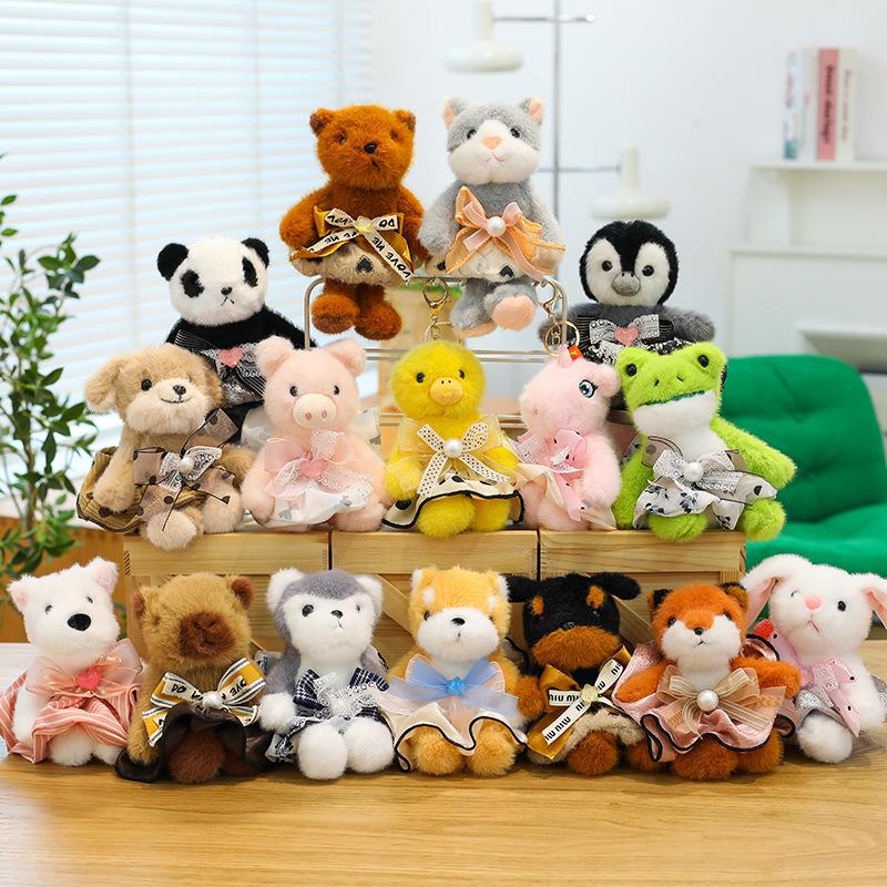 New Fragrance Creative Baseball Bear Plush Doll Keychain Bag Pendant Store Grab Doll Gift Goods