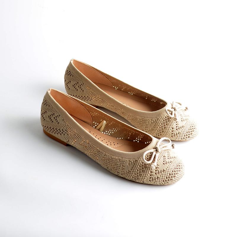 

36-42 большой размер европейский и американский летучий трикотаж одинарная обувь новая вязаная дышащая обувь на плоской подошве 42 (3 yards too large)