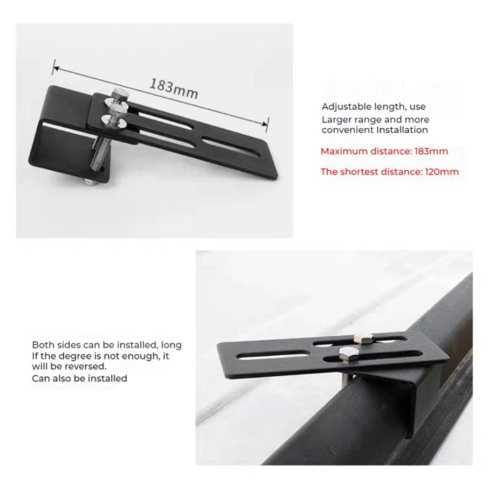 Universell Monteringshållare för Tvärbalkar Hållbar Järn LED-Ljusrampshållare Takräcke för Bil