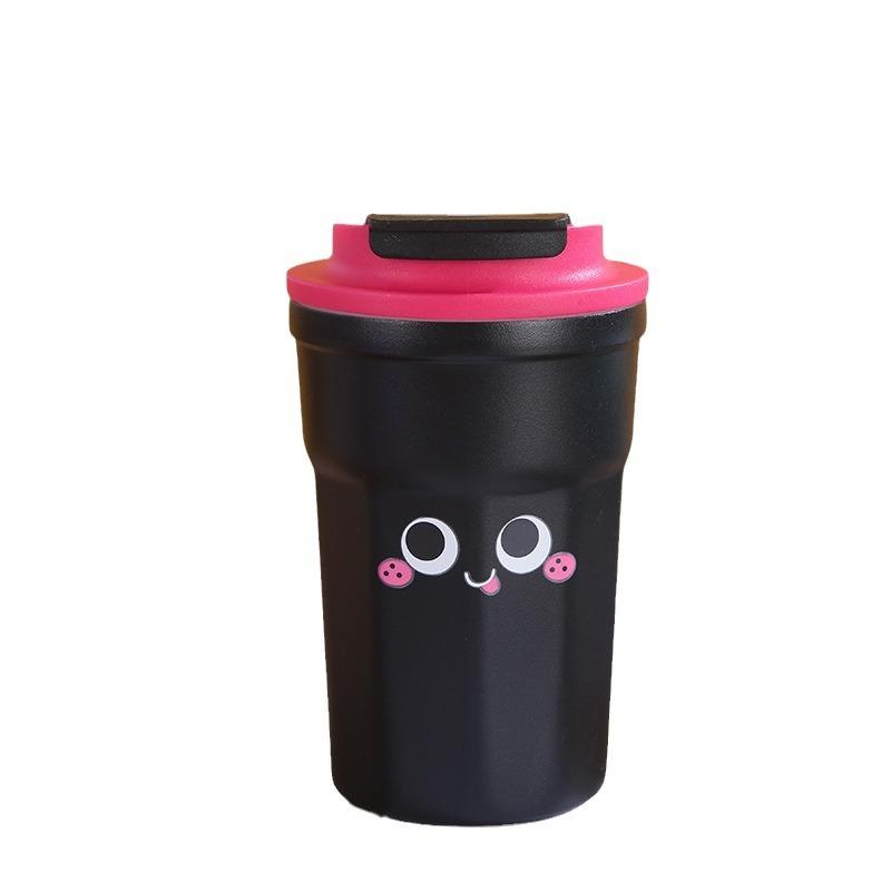 Stainless Steel Vacuum Cup High Appearance Level Flip Coffee Cup Outdoor Portable Car Cup