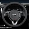 Leather Car Steering Wheel Cover for Kia Niro Sorento Picanto Seltos Carnival K5 Ceed K4 K3 Xceed Sportage 2015 -  2024 2025