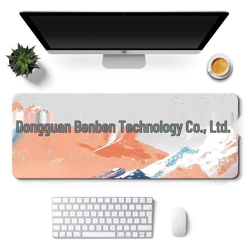 Extra Large Custom Girl's Cute Office Desk Mat - Non-Slip Landscape Style Mouse Pad