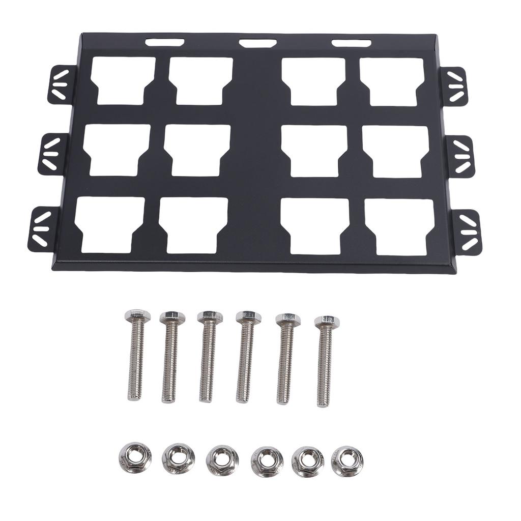 Płyta Montażowa Skrzynki Narzędziowej Stop Aluminium Podstawa do Montażu Ściennego lub Podłogowego Skrzynki Narzędziowej do Organizacji Czarna