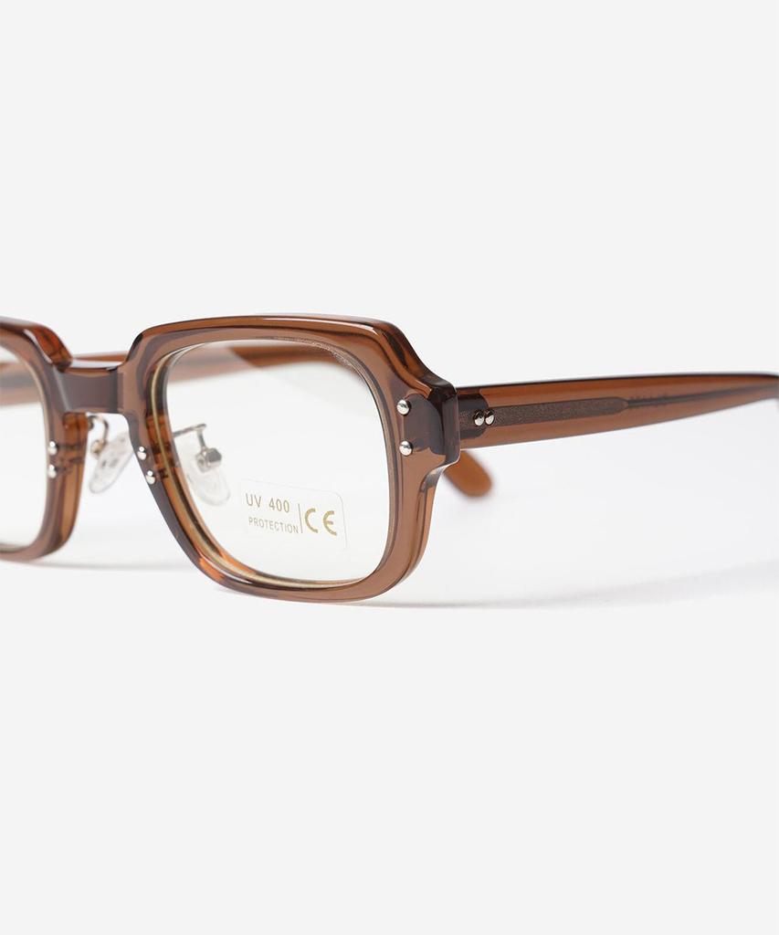 Waiemssielkeiwai Uss S9 Eyewear Frame - Frame : Brown / Lens : Clear
