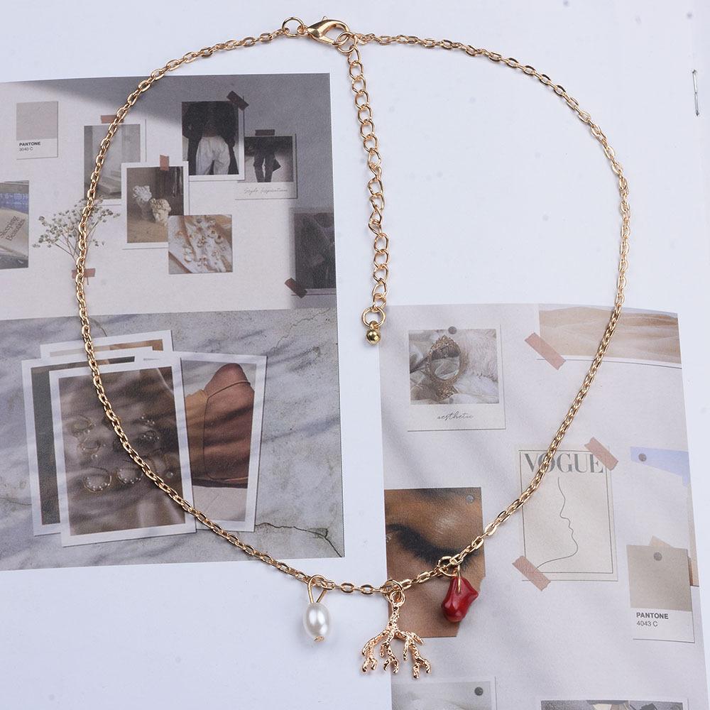 

Ювелирные изделия: Личность, Темперамент, Подвеска из сплава с жемчугом, Модное женское ожерелье, Модное, Простое и популярное ожерелье