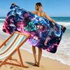 Name Custom Nezuko Print Beach Towel, Large Soft Quick Dry Towel for Beach Camping Swimming