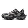 Li Ning Slip Resistant, Abrasion Resistant, Breathable Low Top Chunky Sneakers Men's Black Silver AGCW055-2