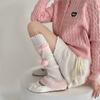 Y2k Bow Knitted Leg Socks Japanese Christmas Knee Socks Sweet JK Lolita Leg Socks  Girls