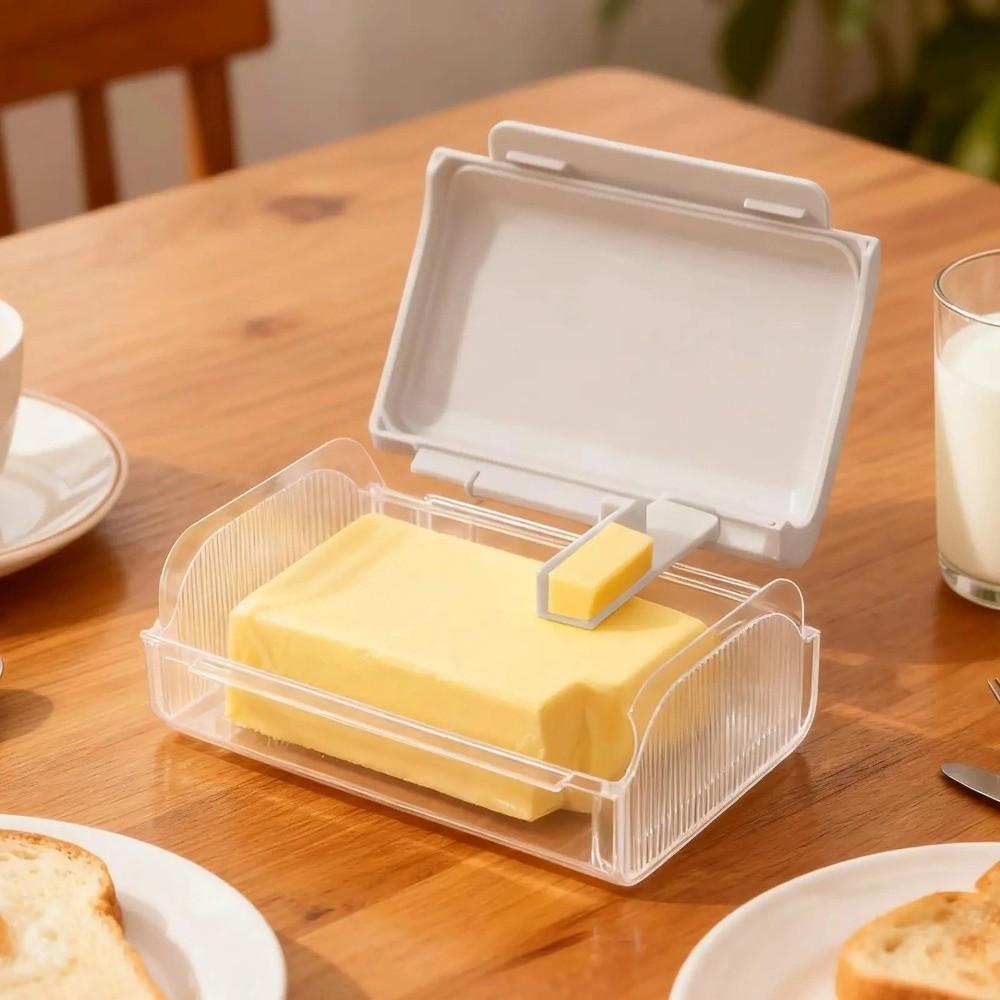Built-in Cutter Butter Dish With Lid Butter Container  Kitchen Storage Container