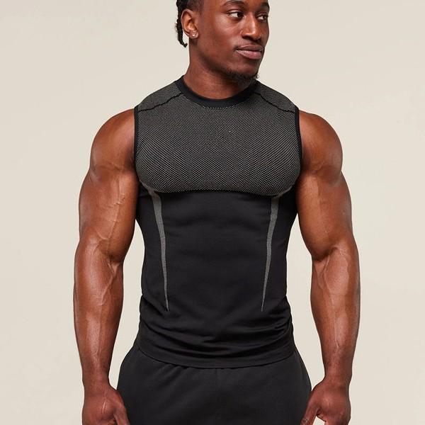 American Style Muscle Fitness Tank Top - Breathable Sleeveless Sportswear