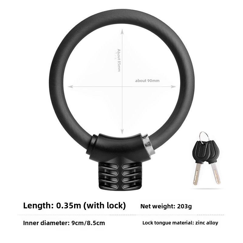Přenosný zámek s heslem proti krádeži pro kola a elektromobily - silné ocelové lano