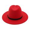 Formal Occasion British Fedora Hat Solid Color Woolen Hats Winter Felt Hats  Autumn and Winter