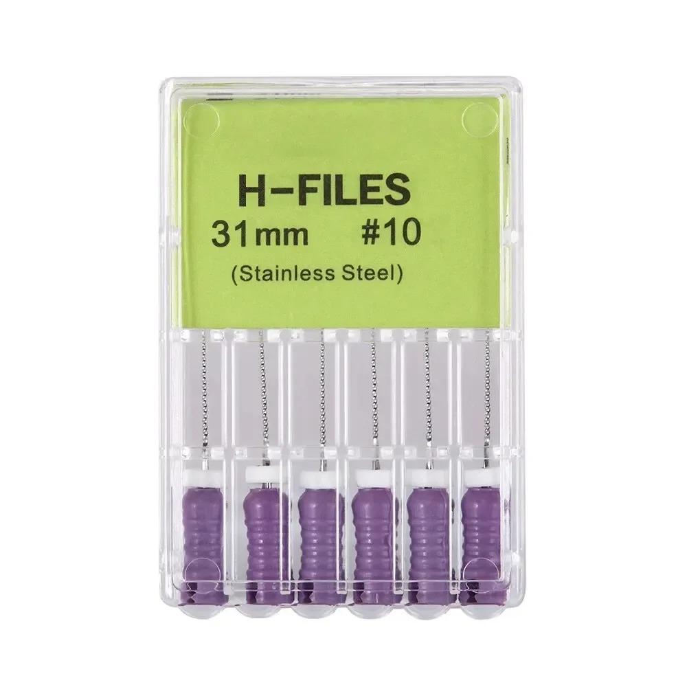 High Quality Dental H- Files Stainless Steel Hand Use Root Canal H File Endodontic Treatment File for Dentistry Instrument