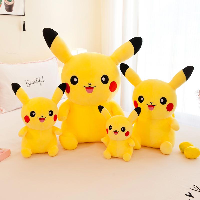 Cute Pikachu Plush Toy Digital Baby Doll Large Bikachu Doll Rag Doll Throw Pillow Gift Female
