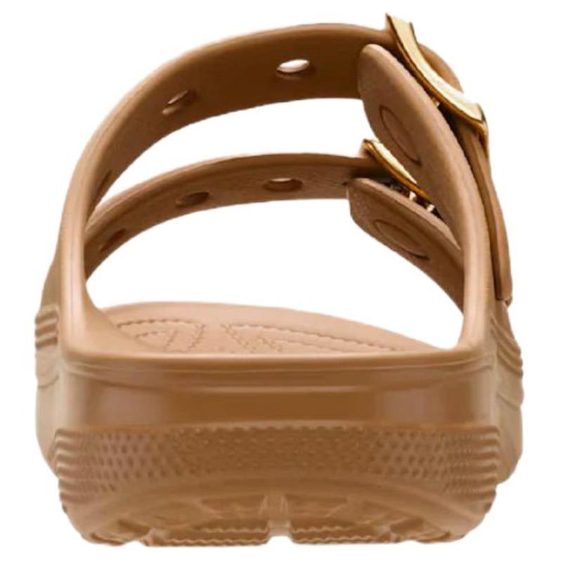 Crocs Saturday Outdoor Breathable Fashion Comfort Anti-rub Single Strap Slides Women Brown 213316-2EY