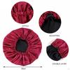 Satin Bonnet Head Wear Adjusting Night Sleep Hat for Bath Long Straight Hair