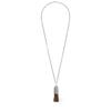 Korean Cha Jingyuan Style Tassel Necklace with Brush Pendant – Elegant, Niche Design, Long Chain for Sweaters