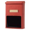 Fits A4 with Access Made of W X 12mm D X Red PH-380N Wall-Mounted Mailbox, Slim, Size, Window, Rain-Resistant Plastic, 27.5mm 38.3mm H,