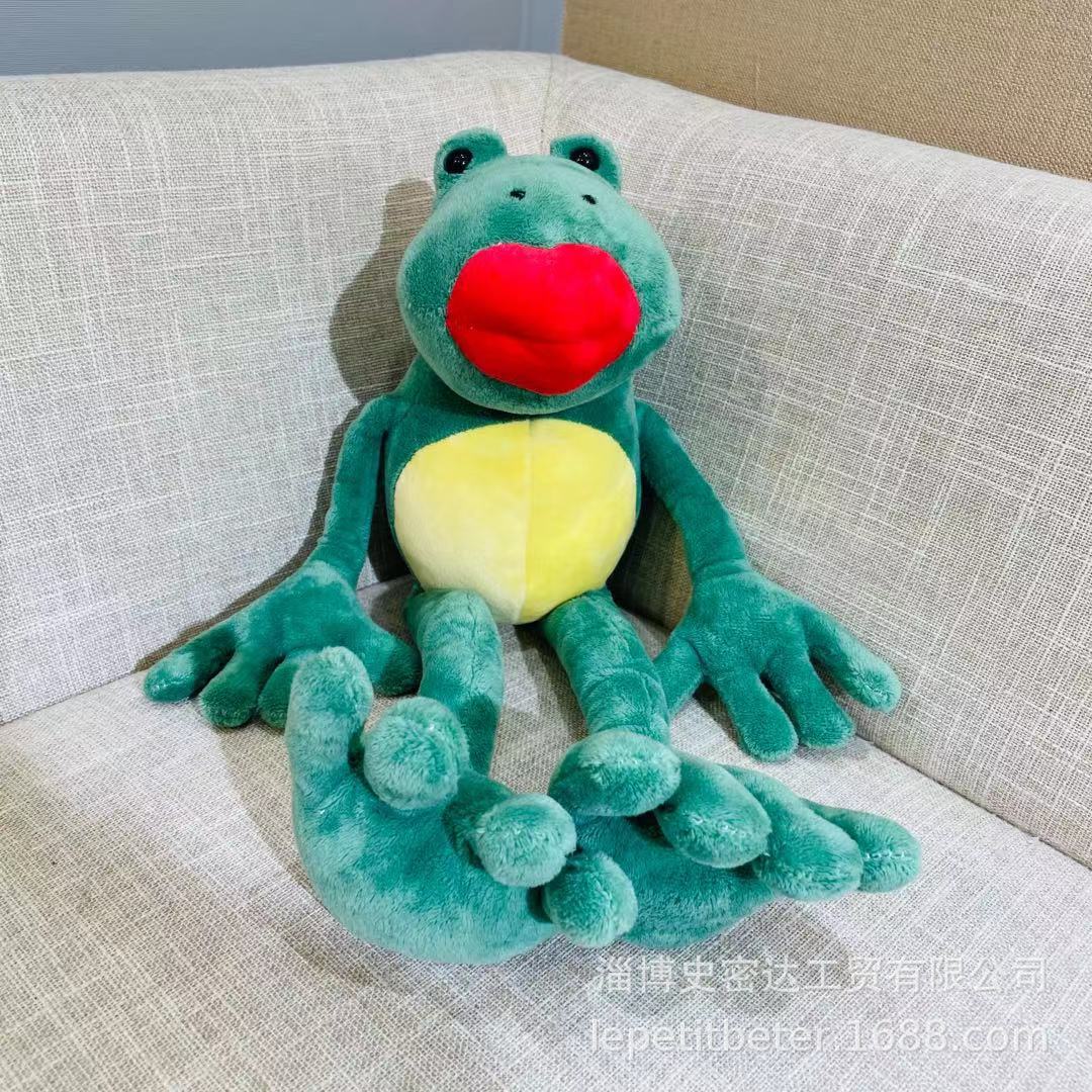 

Огненно-красные губы Кукла-лягушка Кукла Плюшевая игрушка Пара Большие глаза Лягушка Тряпичная кукла Подушка для бросания Подарок на день рождения Total length 50cm зелёный