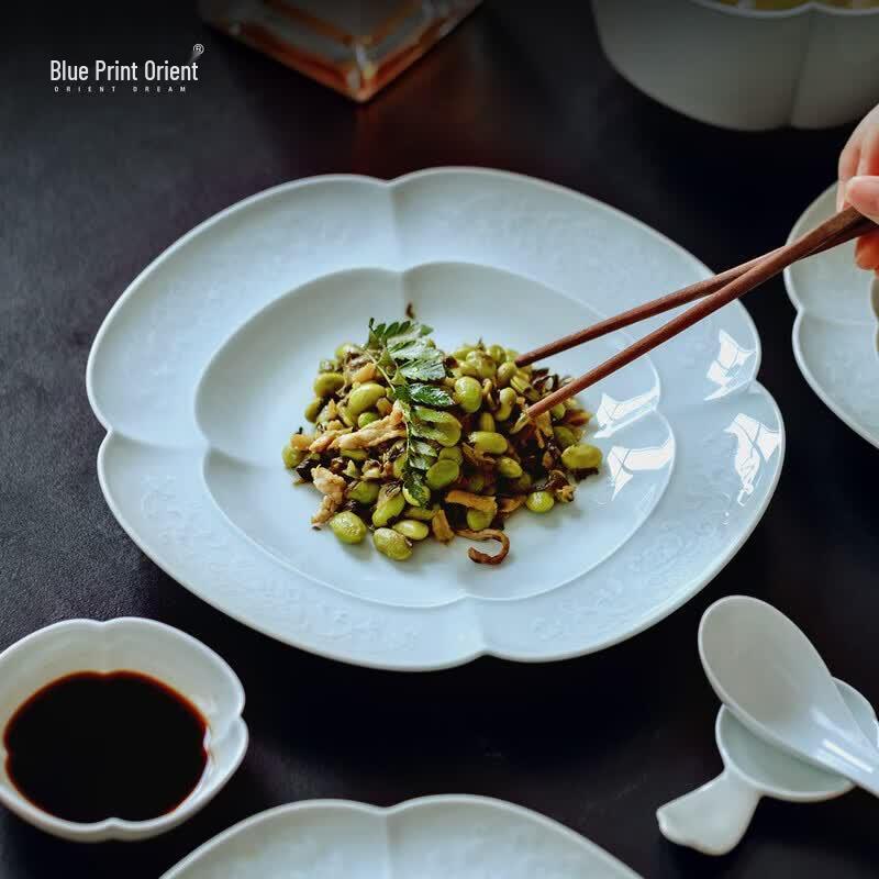 Jingdezhen Blue Print Ceramic Dinnerware Set