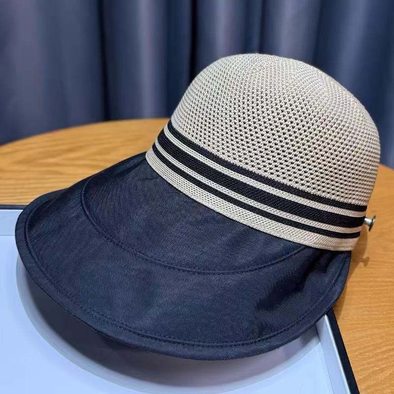 

Цветные блоки, широкополая кепка-утконос, женская, весна/лето, корейская версия, универсальная, солнцезащитная шляпа рыбака, маленькое лицо, быстросохнущая