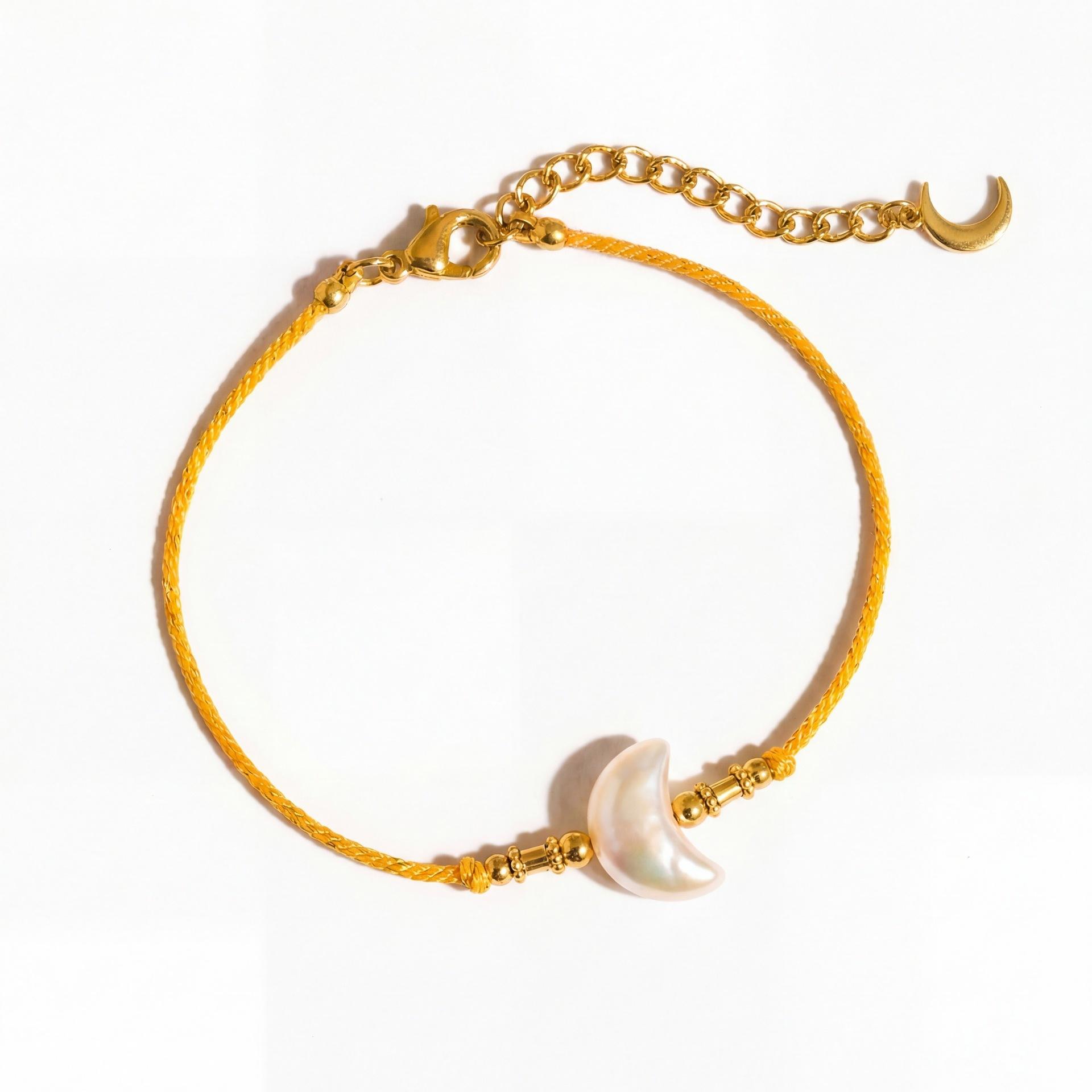 

Overseas Personality Dream Star Moon Love Bracelet Niche Design Sense Color Light Luxury Jewelry Bracelet Jewelry