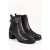 Women's Genuine Floter Leather Medium Heeled Casual Boots