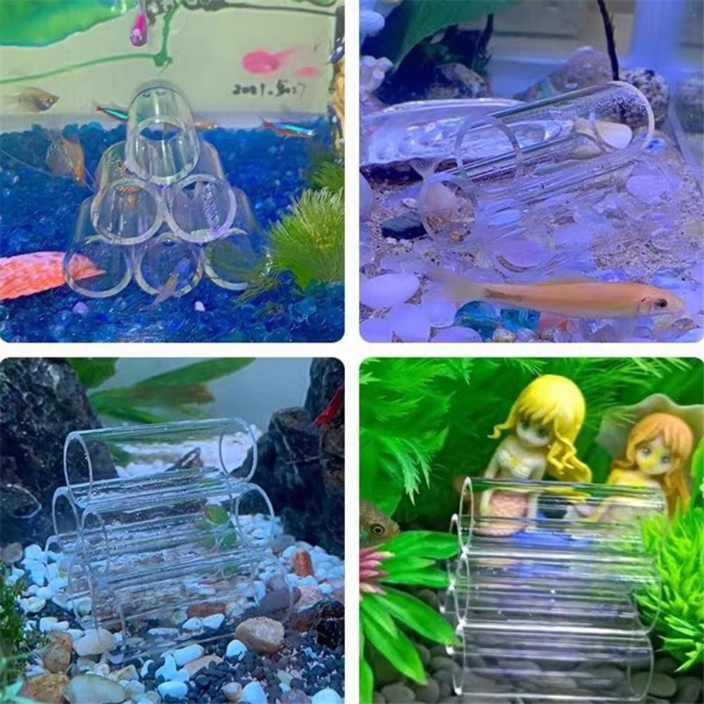 Acrylic Shrimp Breeding Tube Transparent Fish Tank Tube Quality Aquarium Shrimp Cave Fish Tank