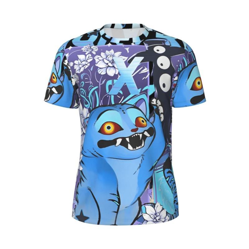 Women's KPop Demon Hunters Graphic T-Shirt Trendy Streetwear Top with Cute Cartoon Character Prints for Fashion Enthusiasts Y2K