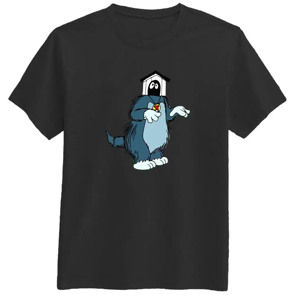 Dog Cartoon Character Funny Hero Graphic Tee Unisexs Breathable Cotton TShirt S