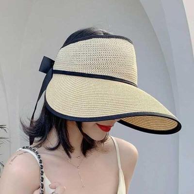Huhut Sun Cap Summer Vacation Travel Wide Simple Women