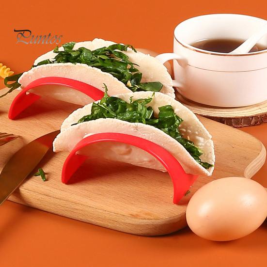 6/12 szt. Uchwyt na taco Food Grade Piekarnik bez BPA Można myć w zmywarce Możliwość układania w stosy Kolorowe Indywidualne porcje Roladki z kurczaka Twarda skorupa Taco Zestaw stojaków