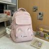 Schoolbag Student Party High Value School Bag Junior High School Student College Style Backpack Large Capacity Elementary School Student Cute 