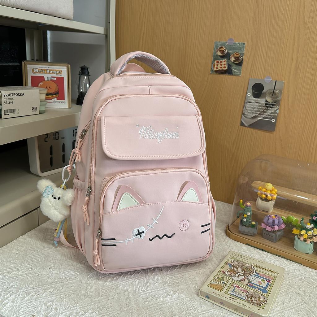 Schoolbag Student Party High Value School Bag Junior High School Student College Style Backpack Large Capacity Elementary School Student Cute