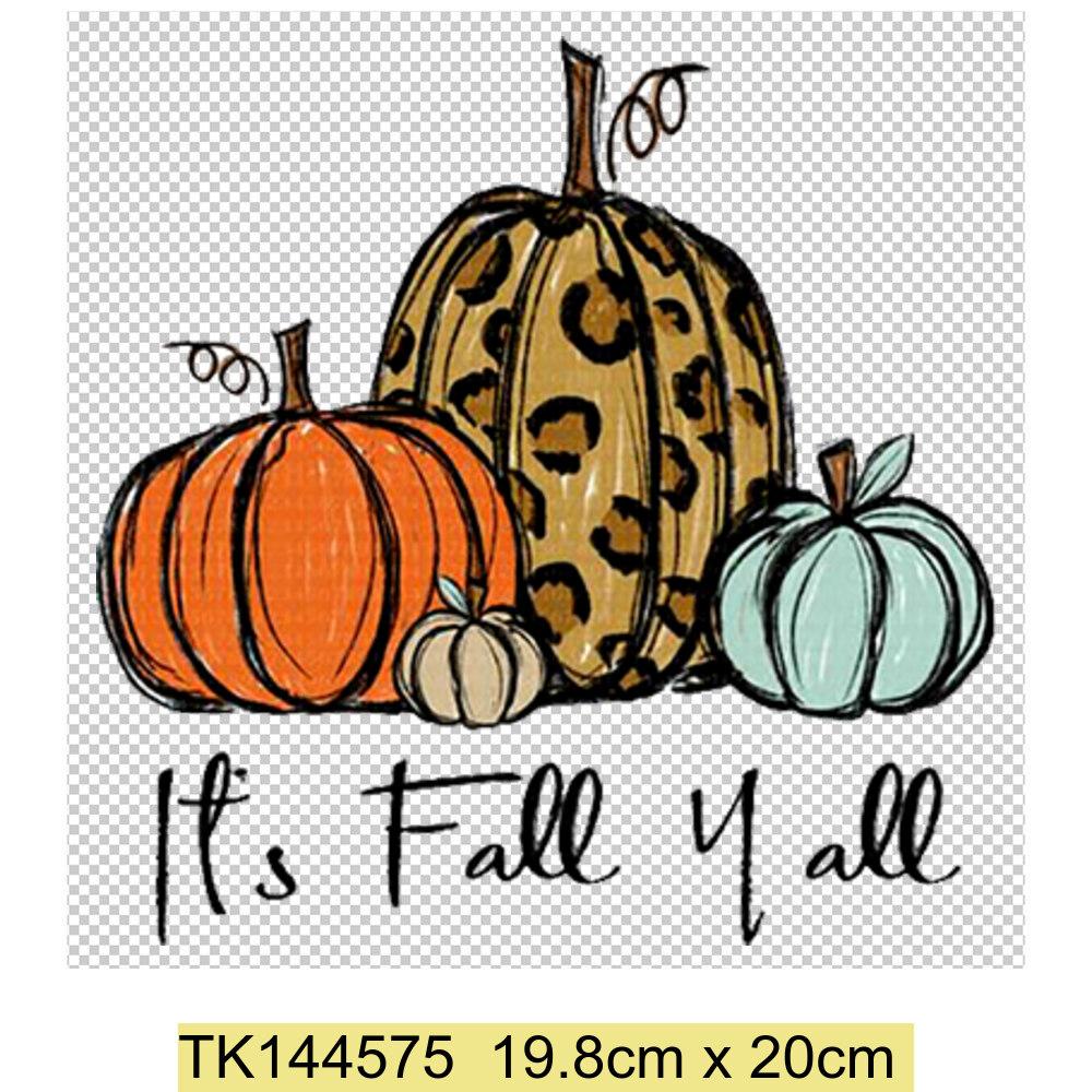 Fall For Jesus He Never Leaves Iron Heat Transfer Clothing Home Decor Print Waterproof Hoodie T-shirt Sticker Thanksgiving Gift