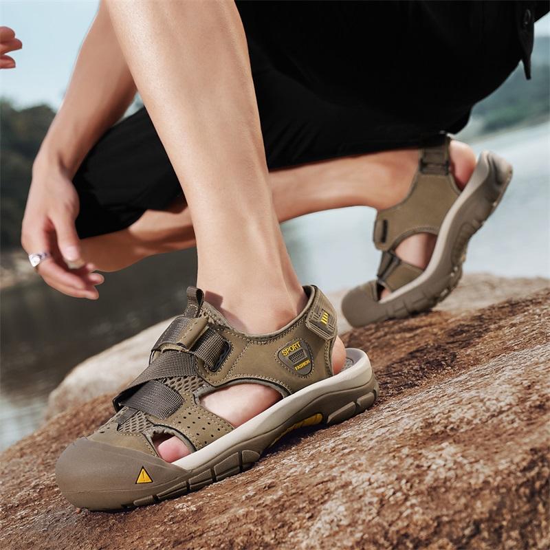 Brand Summer Men's Sandals Men Casual Shoes Design Cool Beach Men Shoes Male Comfortable Sandals Breathable Man Slippers