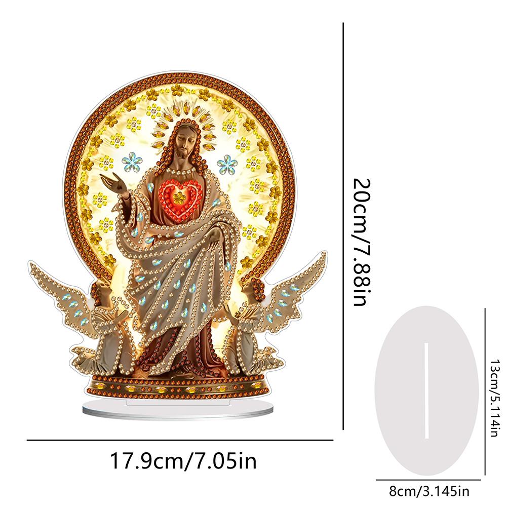 2D Flat Acrylic Butterfly Flower Special Shaped Diamond Painting Desktop Ornament Kit DIY Diamond Painting Desktop Decorations