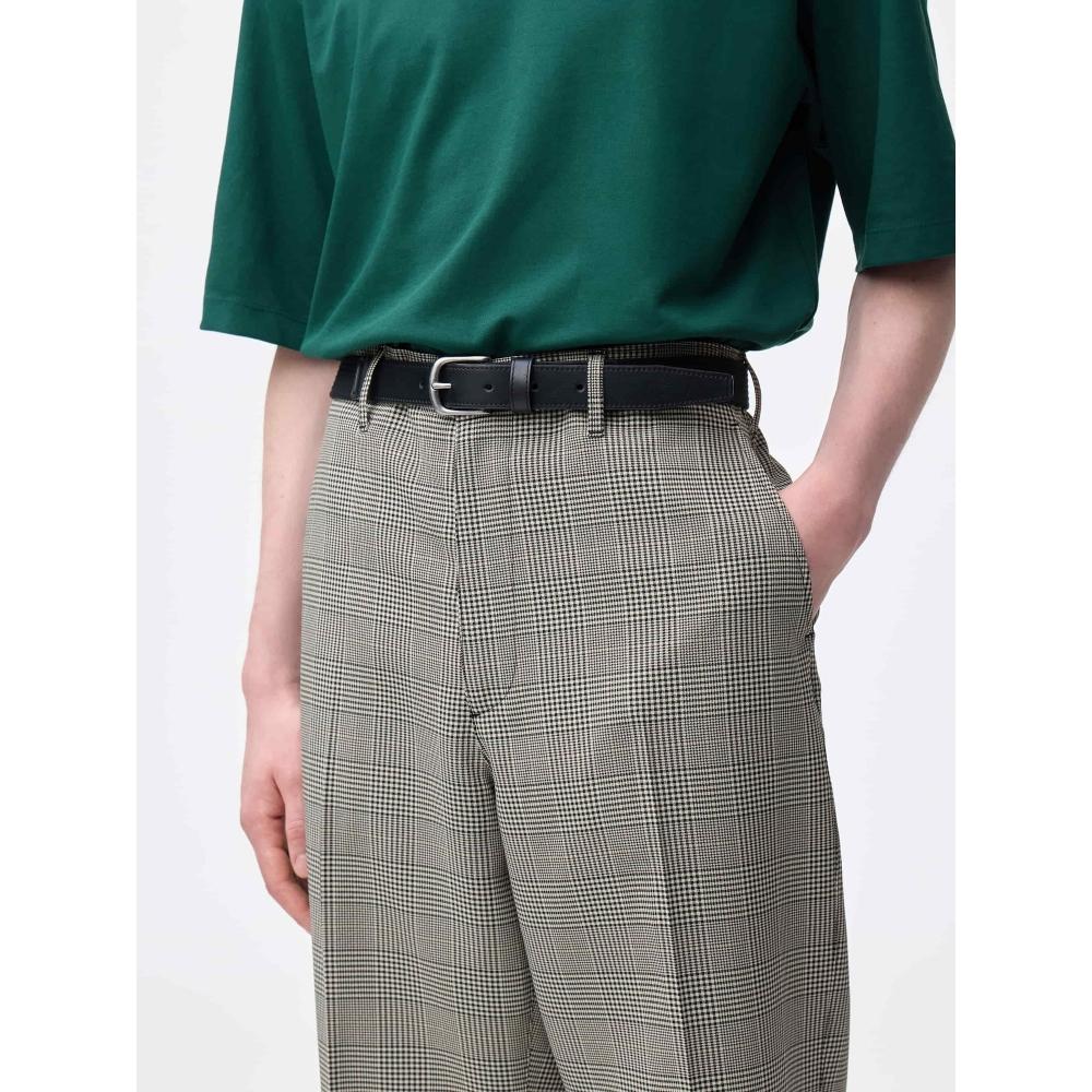 Gu Wide Slacks  Check   Standard Length 69.5 73.5cm 