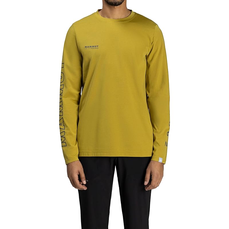 

[Mammut] QD logo print long sleeve T-shirt asian fit Men s/QD Logo Print Longsleeve T-shirts AF Men 1016-01030 L aura-steel PRT3