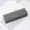 Business Fashion Myopic Eyeglasses Case Leather Square Case Eyeglasses Case Skin Personality Eyeglasses Case