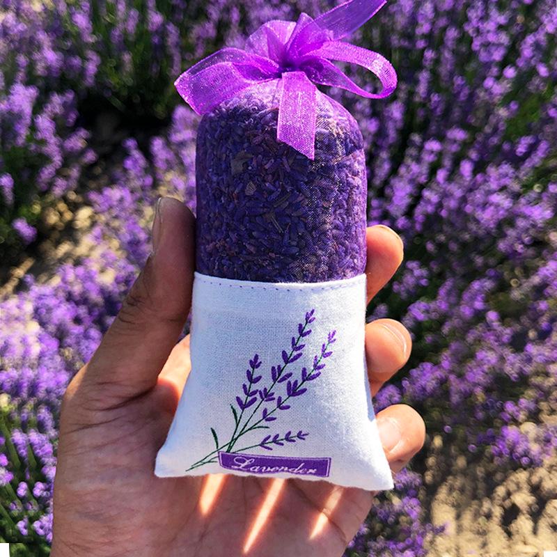 Lavender Aroma Sachet: Long-Lasting Fragrance for Wardrobes, Shoes, and Closets with Dried Flowers and Beads.