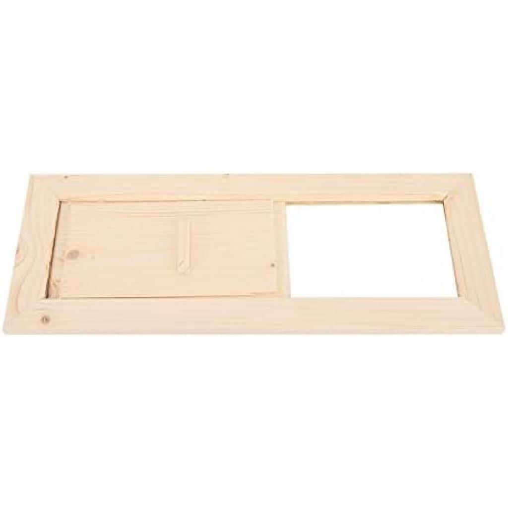 Mumusuki Sauna Gable Vent Kit Wooden Rectangle Room Air Vent Sauna Grille Ventilation Louvers Steam Room Sauna Accessory for Sauna Room