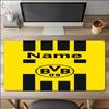 Custom Name Borussia Dortmund Theme Mouse Pad Non Slip Rubber Base Multifunctional Office Home Decor Perfect For Workspace Personalization