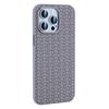 For iPhone 16 Pro Case Compatible with MagSafe Anti-Drop PU+TPU Phone Cover Geometric Pattern