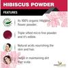 The Forest Herbs Natural Care From Nature Pure Hibiscus Flower Powder 200g (Pack Of 1) | Ideal for Hair pack, Face pack, Eating, and Hibiscus tea