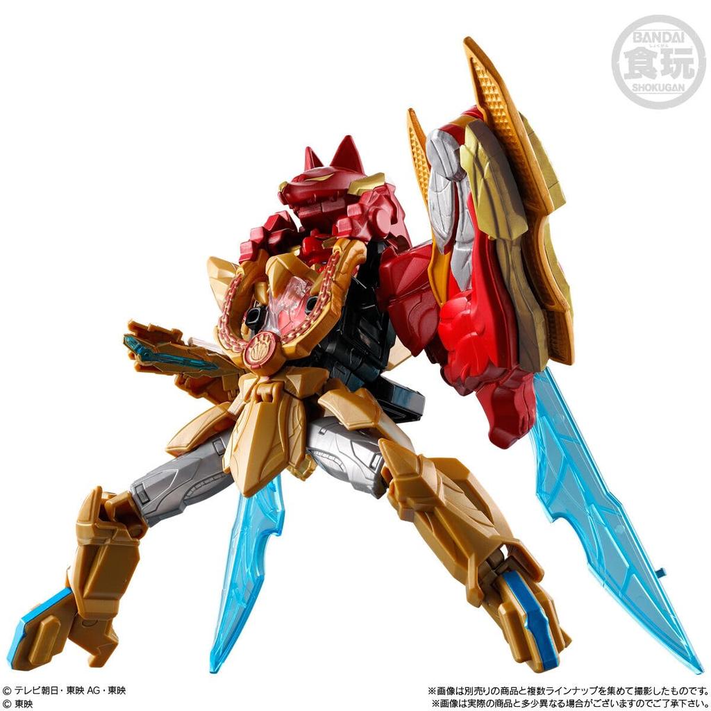 Minipla Number One Combined Series 03 Black Daizyujin Wolf Deka River 50 Set of Candy Toy a set with a dedicated box & [Complete 6] Not