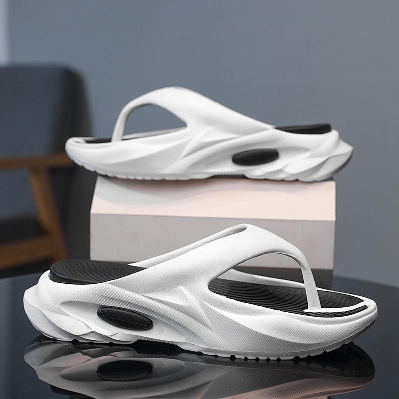 

Летние мужские шлепанцы, домашние тапочки, удобные мягкие шлепанцы, мужские пляжные сандалии, нескользящие домашние мужские тапочки для отдыха на открытом воздухе 38-39