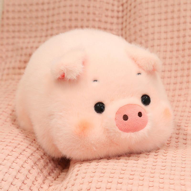 

Plush Pig Head & Brain Bowknot Pillow - Adorable Pig Shaped Cushion for Girls Beds and Sofas 20cm 0.155kg