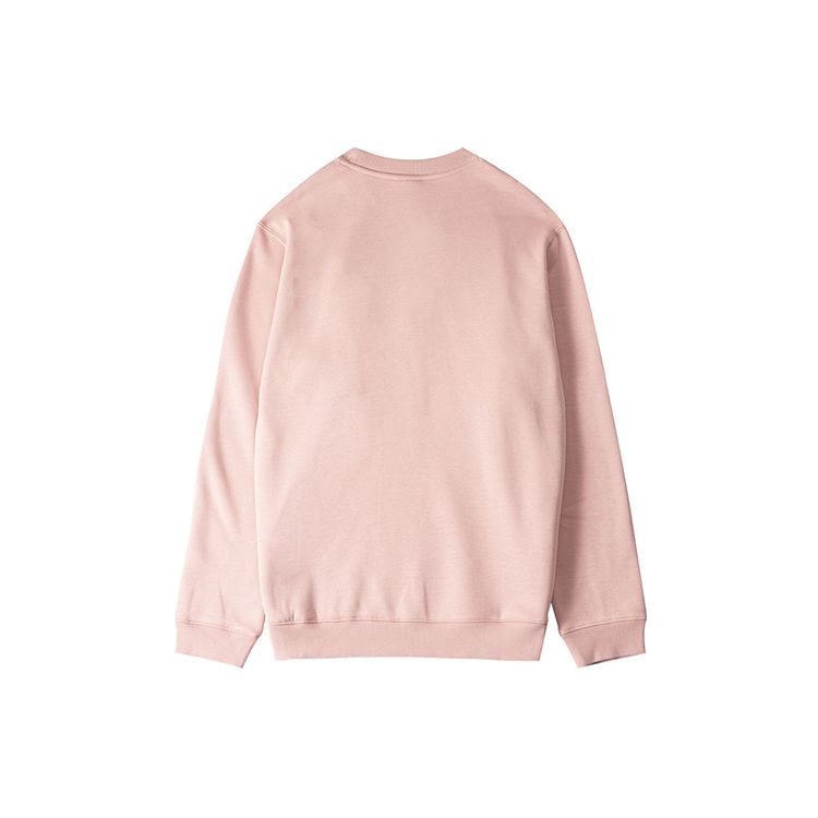 Li-Ning Casual Fleece Crew Neck Sweatshirt Unisex Tops Pink AWDRB91-2