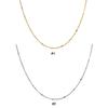 Sparkle Chain Necklace Plated Cute Simple Small Necklaces Cute Infinity Necklace for Women Wedding Jewelry